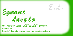 egmont laszlo business card